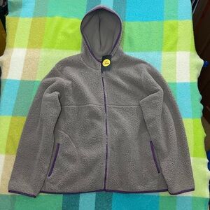 Life is Good Pile Hooded Full Zip Jacket